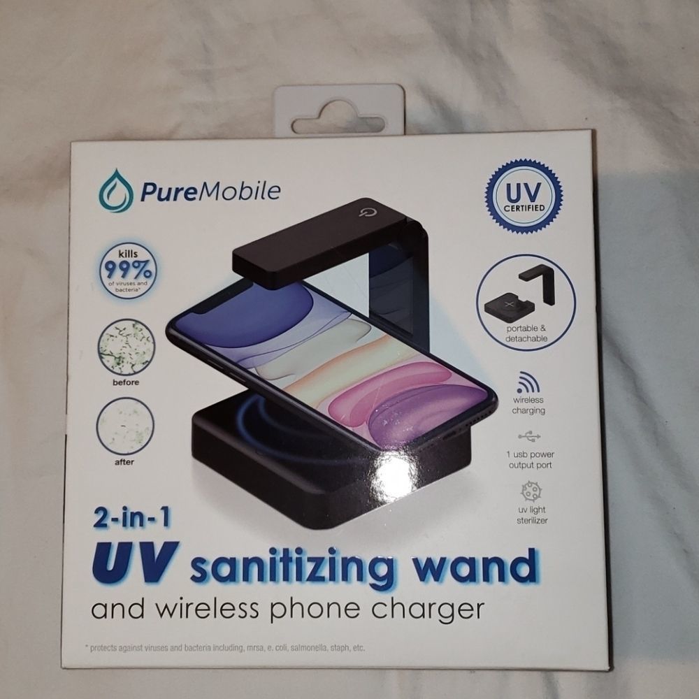 NEW Pure Mobile‎ UV Sanitizer & Wireless Charger